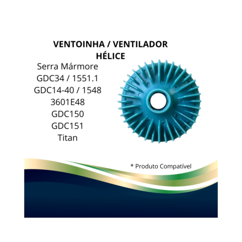 Ventoinha GDC14-40 GDC34 GDC150 Ventilador do Induzido