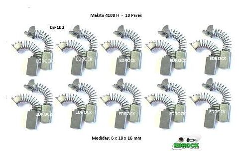 Escova de Carvão CB100 para Makita 4100H (10 Pares)