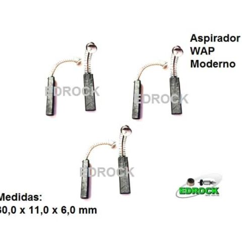Escova de Carvão Aspirador Wap Moderno (3 Pares)