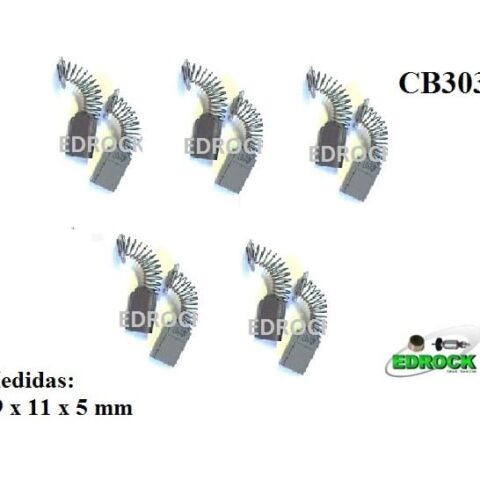 Escova de Carvão CB303 Serra Circular MSS700 / MT580 (5 Pares)