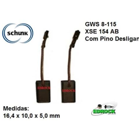 Escova de Carvão Bosch GWS 8-115 (XSE 154A/B)