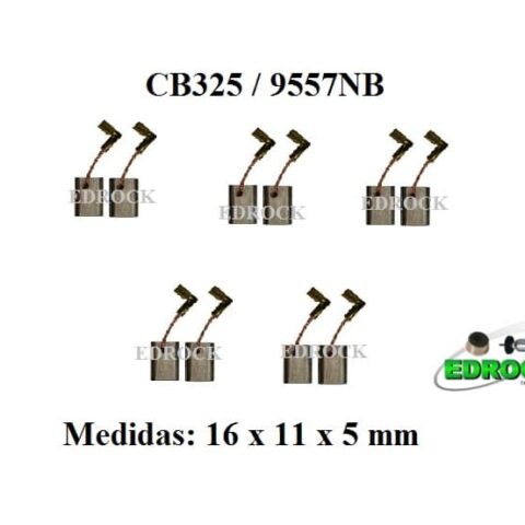 Escova de Carvão CB325 Esmerilhadeira 9557NB (5 Jogos)