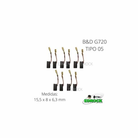 Escova de Carvão BD G720 Tipo 5 / FE473 (5 Pares)